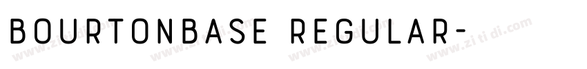 BourtonBase Regular字体转换